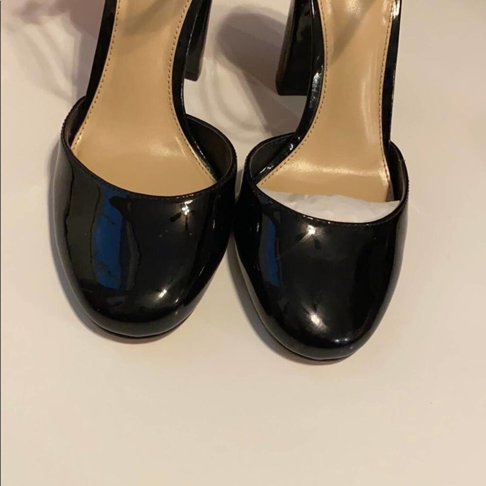 Vince Camuto Shaytel Soft Black Patent Heels - Picture 4 of 8